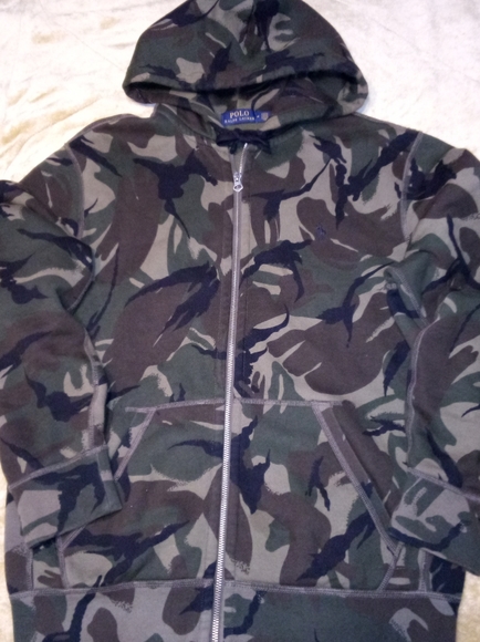 Ralph Lauren Polo Zip Up Sweater X Camo print - Picture 3 of 5